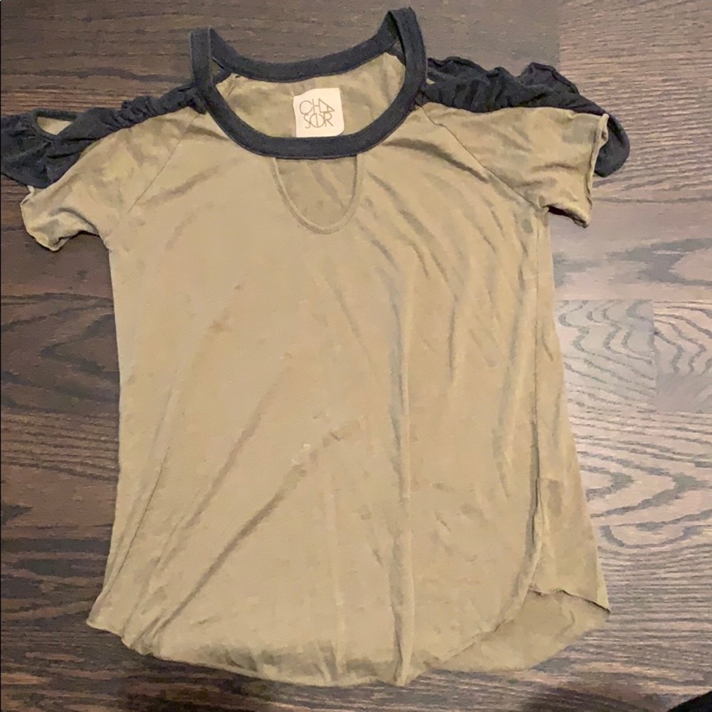 Chaser Brand T-shirt with cut-outs